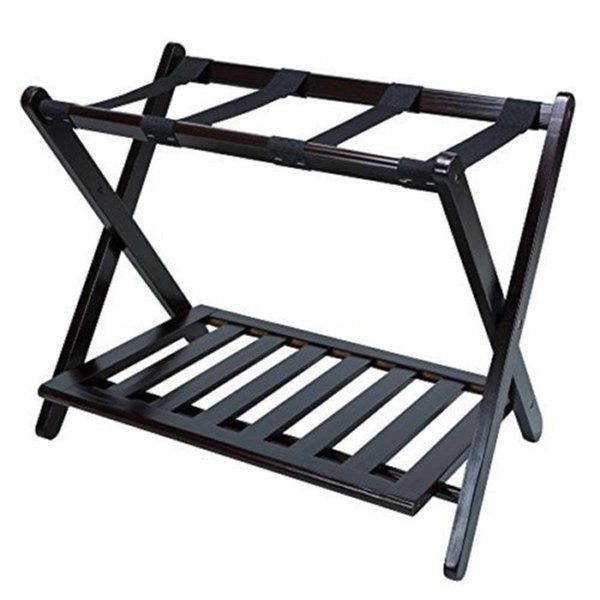 Betterbeds Luggage Rack with ShelfEspresso BE704466
